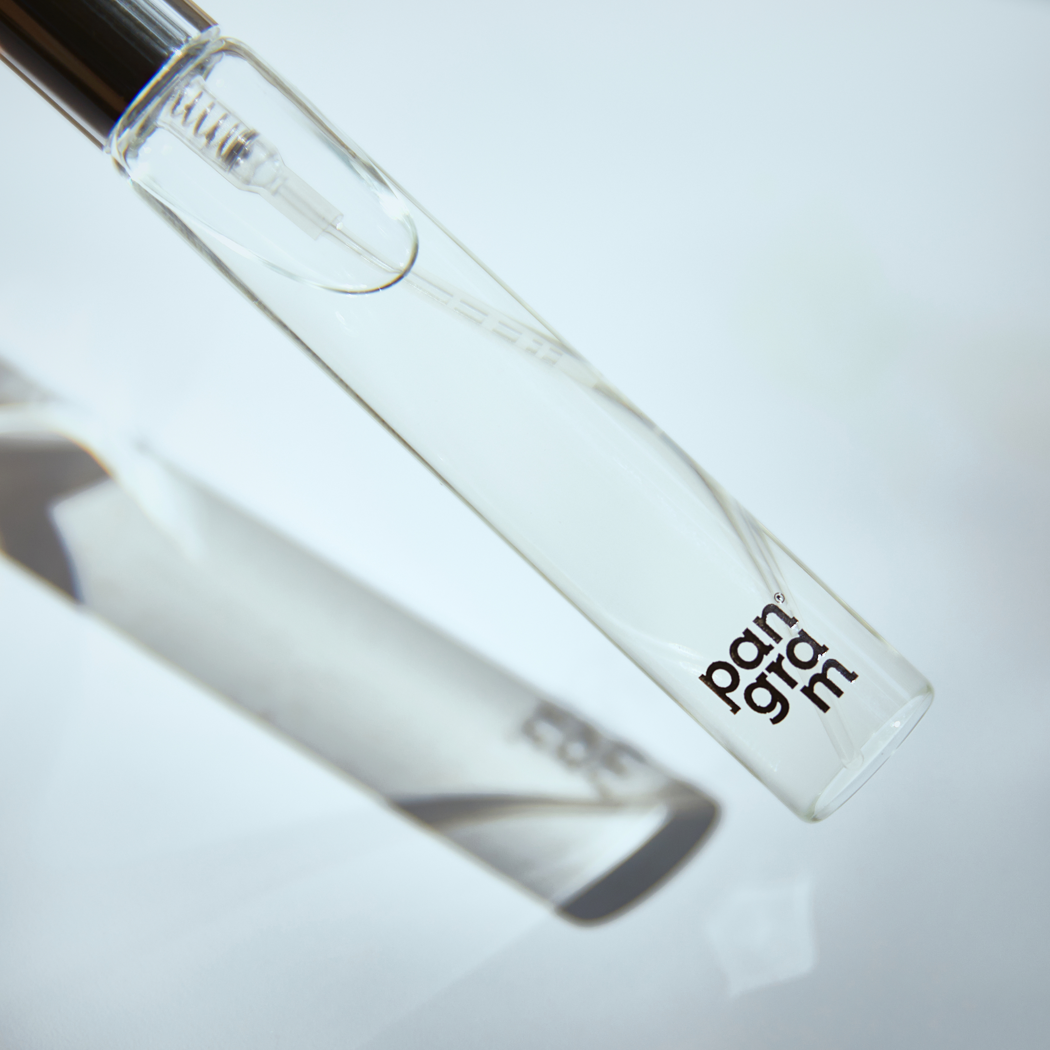 Close-up of a Pangram glass container