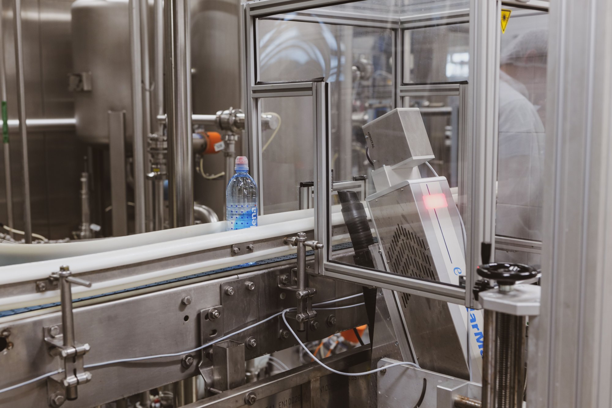 Quality control inspection — factory container production process